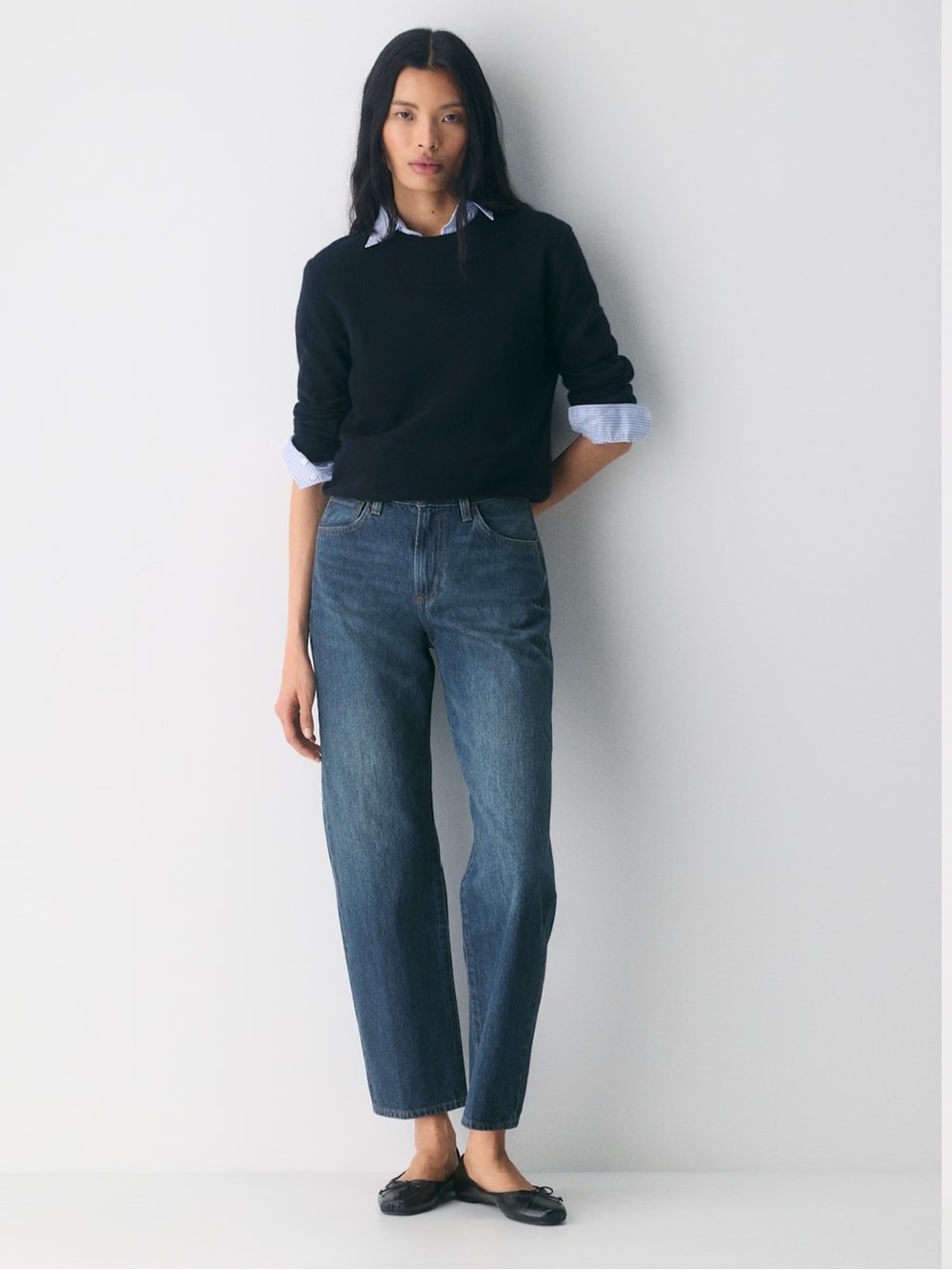 Denim Forum The '90s Marlo Hi-Rise Baggy Jeans size 26